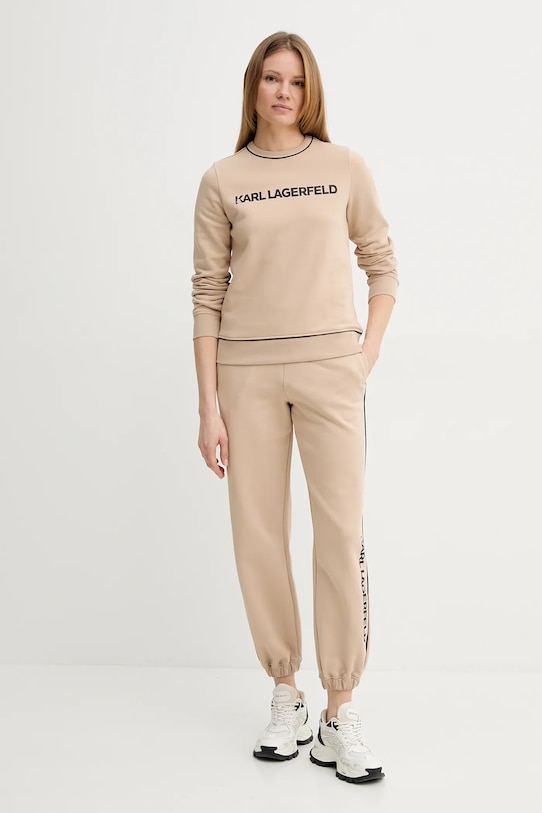 Karl Lagerfeld bluză A2W20066 bej SS25
