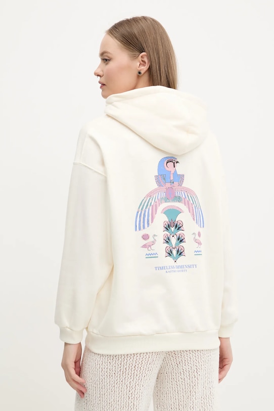 Mikina Kaotiko s kapucí béžová AQ040.01.M002