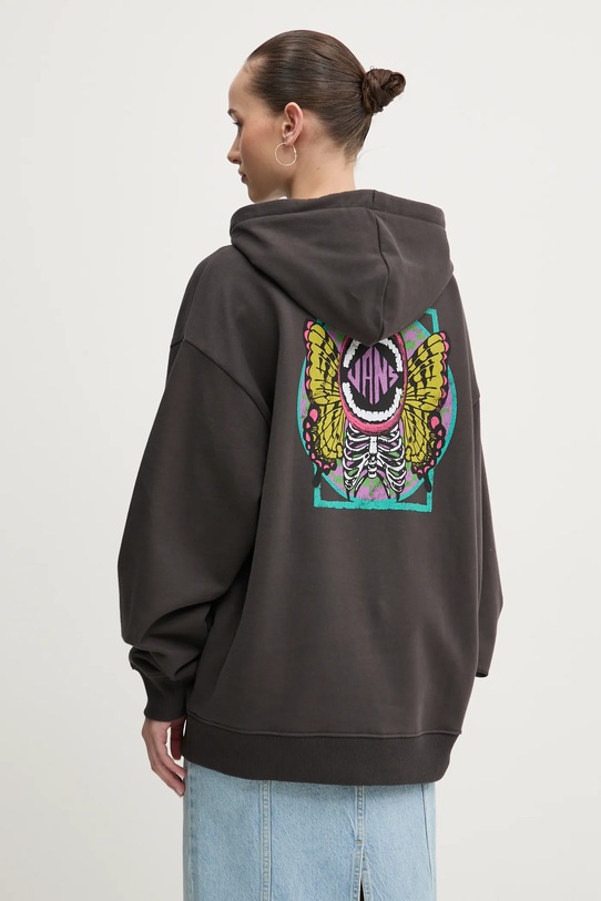 Ρούχα Βαμβακερή μπλούζα Vans VN000NXVBLK1 γκρί