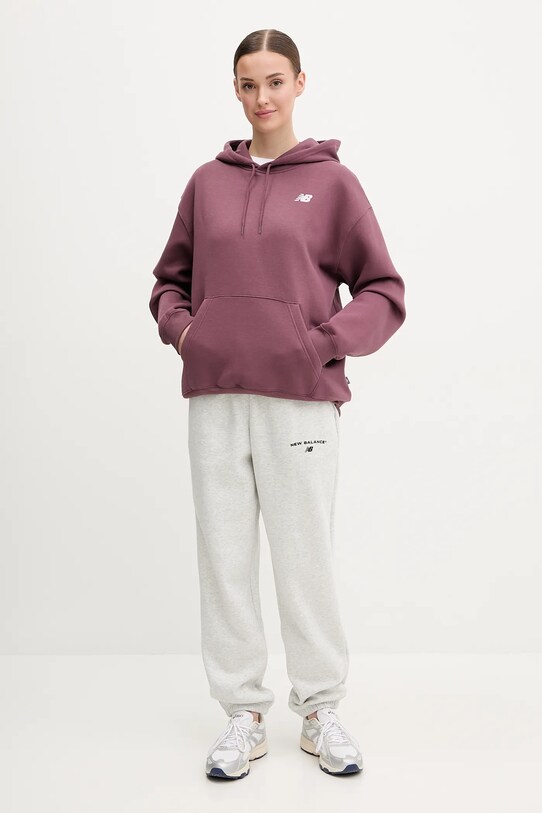 Μπλούζα New Balance WT51947FDP μωβ SS25