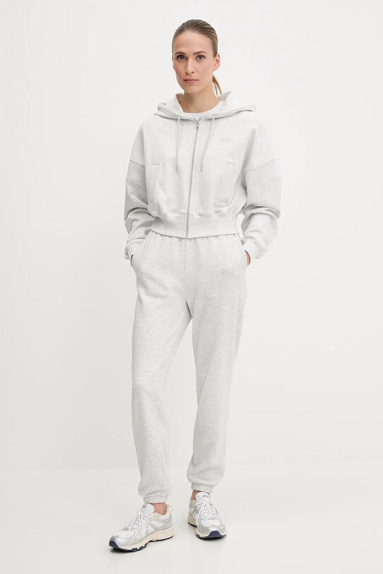 New Balance hanorac de bumbac WJ51506AHH gri SS25