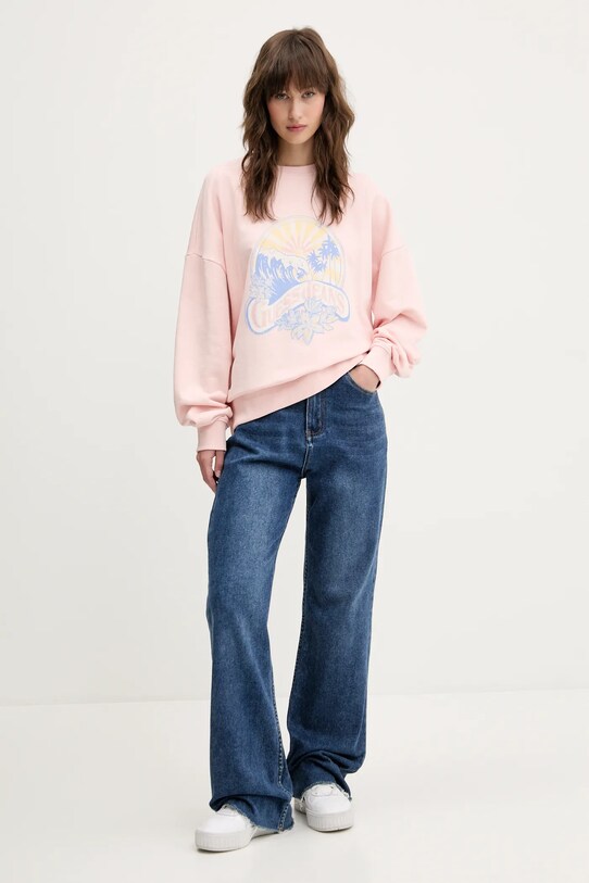 Бавовняна кофта Guess Jeans W5GQ16.K68I4 рожевий SS25