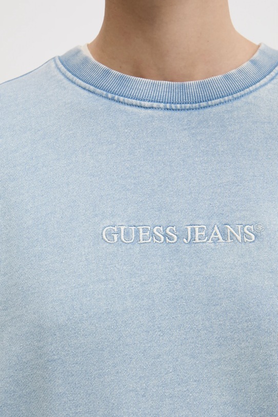 Guess Jeans bluza bawełniana W5GQ28.KCTJ1 niebieski