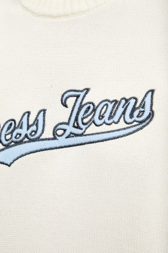 Guess Jeans pamut pulóver W5GR00.Z3HM1 bézs