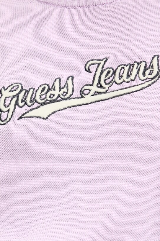 Pamučni pulover Guess Jeans W5GR00.Z3HM1 ljubičasta