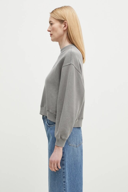 Bavlněná mikina Axel Arigato Distort Washed Sweatshirt A3013001 šedá SS25