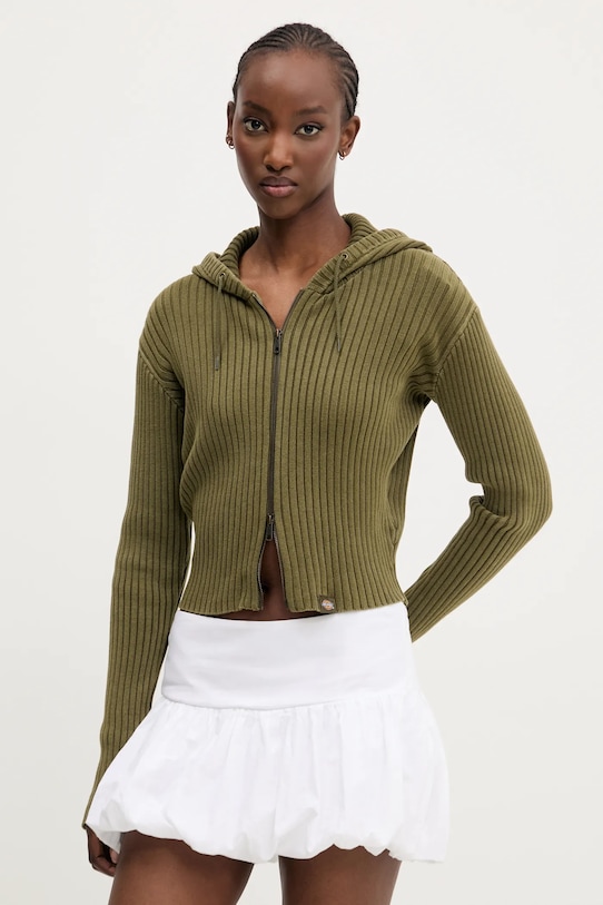 Dickies cardigan din bumbac grosime medie verde DK0A867YMGR1