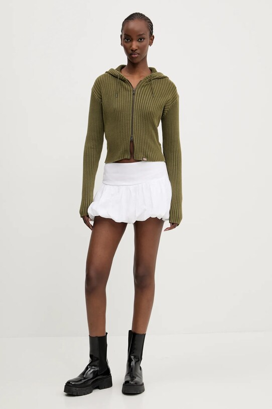 Бавовняний кардиган Dickies DK0A867YMGR1 зелений SS25