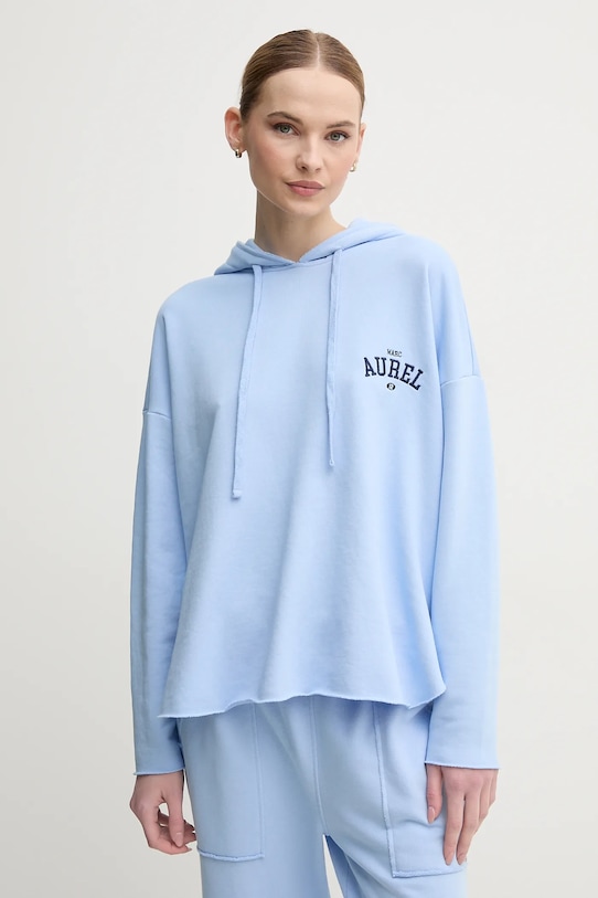 Marc Aurel bluza z kapturem niebieski 7644.7000.73707