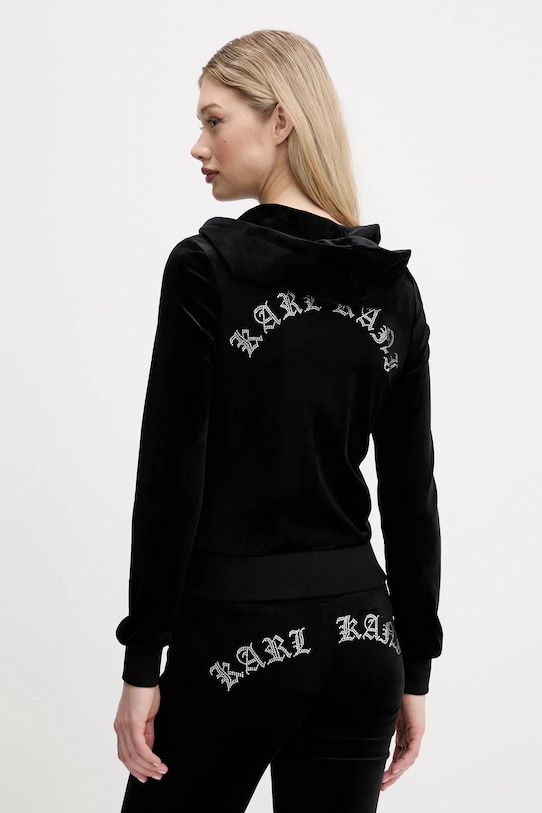 Odzież Karl Kani bluza welurowa 61860032 czarny