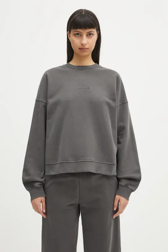 Carhartt WIP bluza bawełniana Benton Sweat gładkie szary I034511.89GD