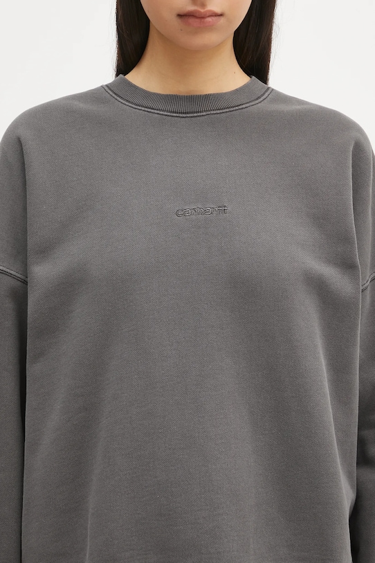 Carhartt WIP bluza bawełniana Benton Sweat szary I034511.89GD