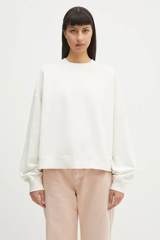 Carhartt WIP bluza bawełniana Benton Sweat gładkie beżowy I034511.D6GD