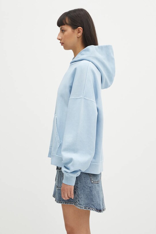 Хлопковая кофта Carhartt WIP Hooded Benton Sweat I034512.2P5GD голубой SS25