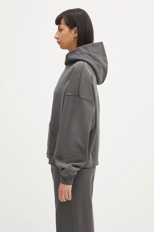 Carhartt WIP bluza bawełniana Hooded Benton Sweat I034512.89GD szary SS25
