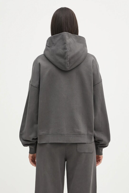 Odzież Carhartt WIP bluza bawełniana Hooded Benton Sweat I034512.89GD szary