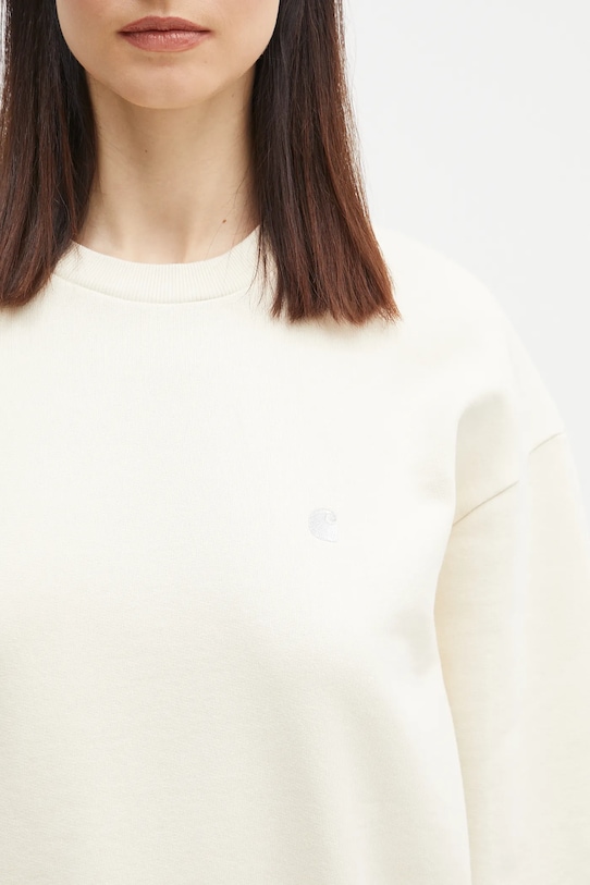 Хлопковая кофта Carhartt WIP Casey Sweatshirt бежевый I032643.0UOXX