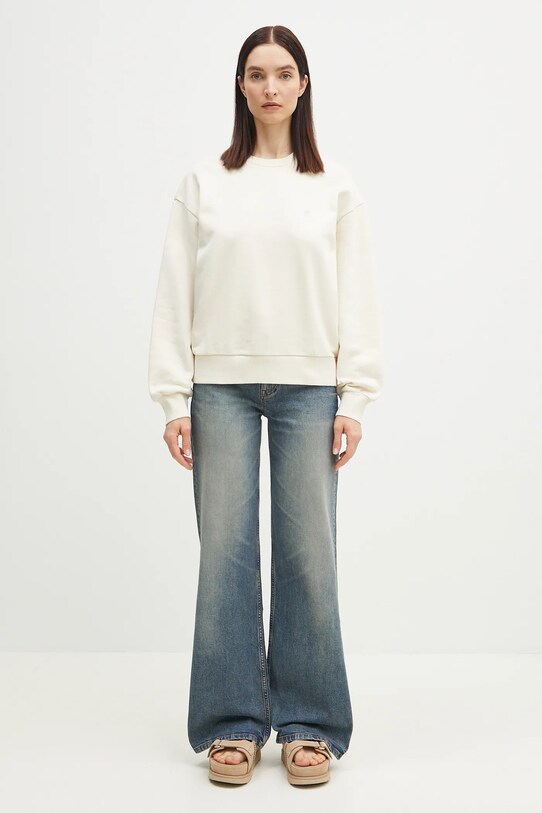 Carhartt WIP cotton sweatshirt Casey Sweatshirt I032643.0UOXX beige