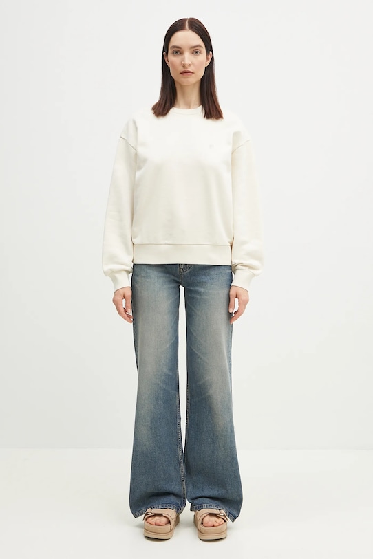 Хлопковая кофта Carhartt WIP Casey Sweatshirt I032643.0UOXX бежевый