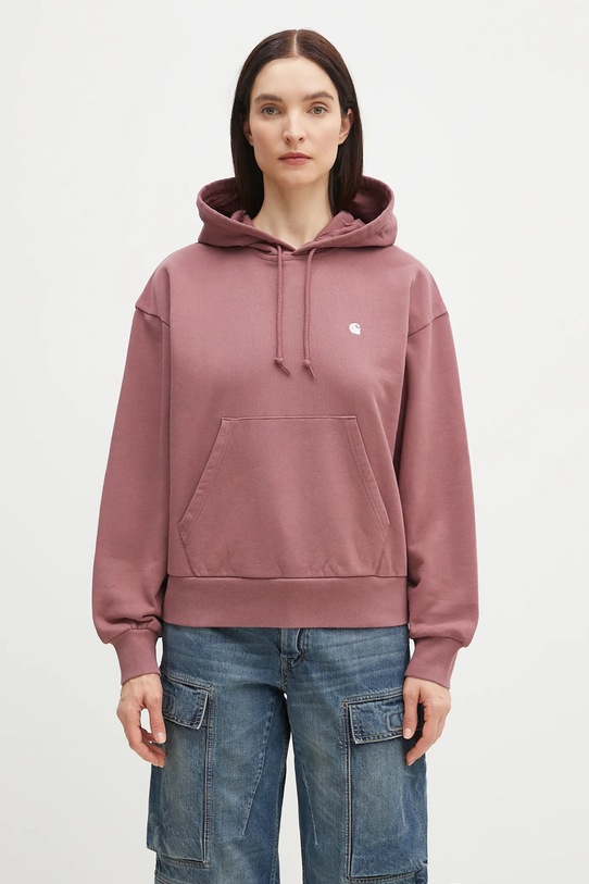 Carhartt WIP cotton sweatshirt Hooded Casey Sweatshirt cotton pink I032644.2RSXX
