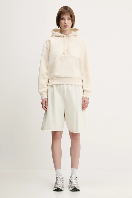 Μπλούζα Carhartt WIP Hooded Casey Sweatshirt I032644.0UOXX μπεζ