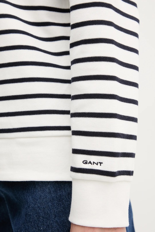 Bombažen pulover Gant 4200588 bela