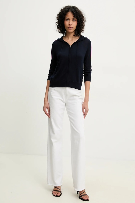 FROM FUTURE cardigan din lână WPH00859 bleumarin SS25