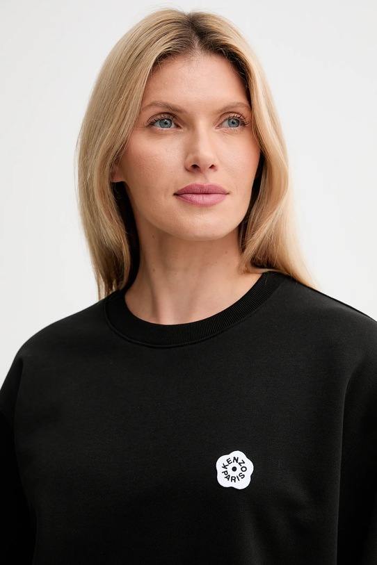 Bavlněná mikina Kenzo černá FF52SW1804MF.99J