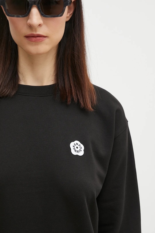 Бавовняна кофта Kenzo чорний FF52SW1804MF.99J