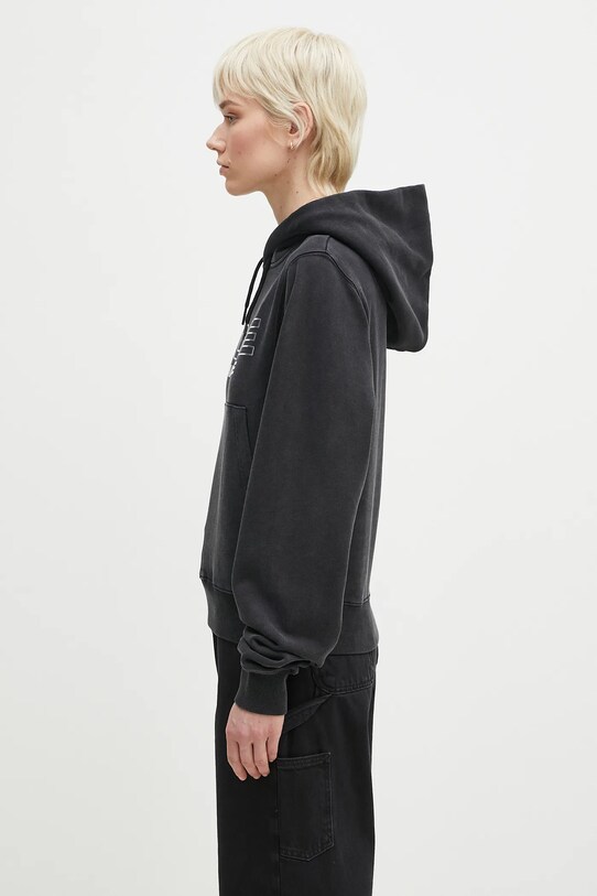 Martine Rose hanorac de bumbac Shrunken 625JS02002D negru SS25