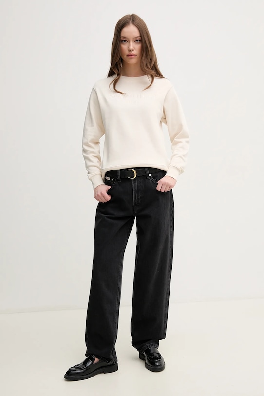 Bavlněná mikina Pedro del Hierro 8629653 béžová SS25