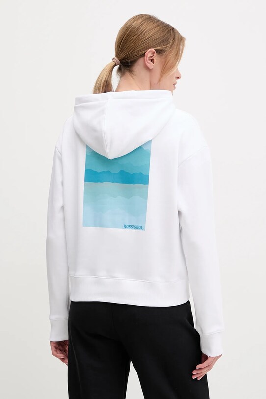 Rossignol bluza Waterfall z kapturem biały RLNWS02
