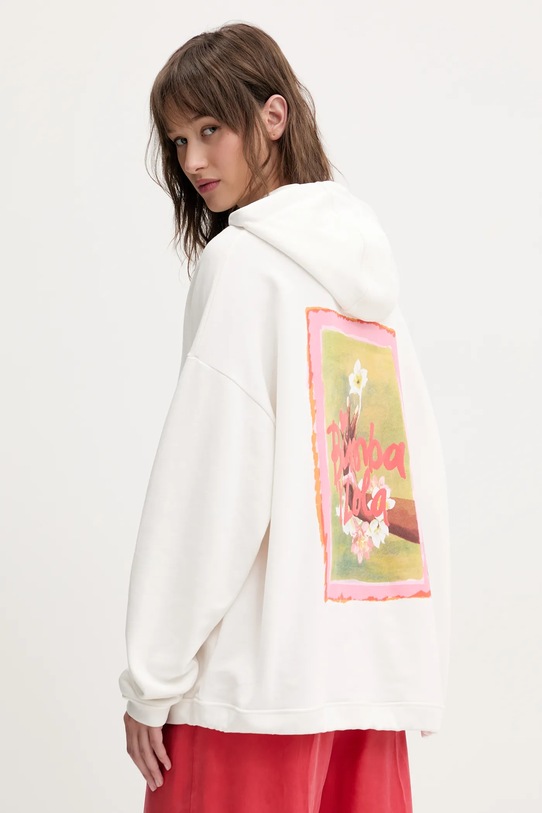 Bavlnená mikina Bimba Y Lola bavlna biela 251BR7501.10060