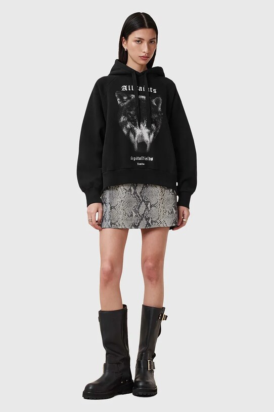 AllSaints bluza DAWN TALON negru W017JC