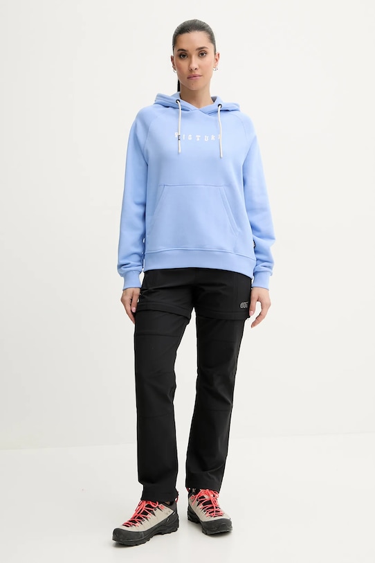 Picture bluza bawełniana Quenar WSW0362 niebieski SS25