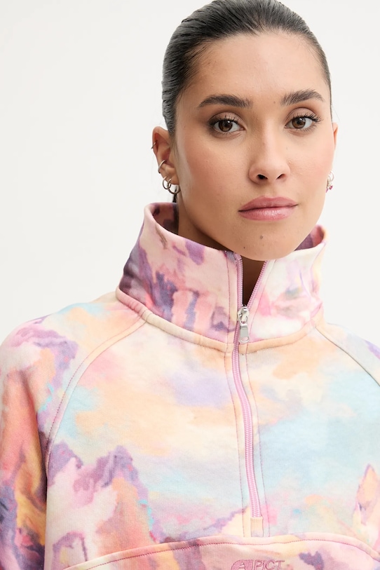 Bavlněná mikina Picture Quenda růžová WSW0364