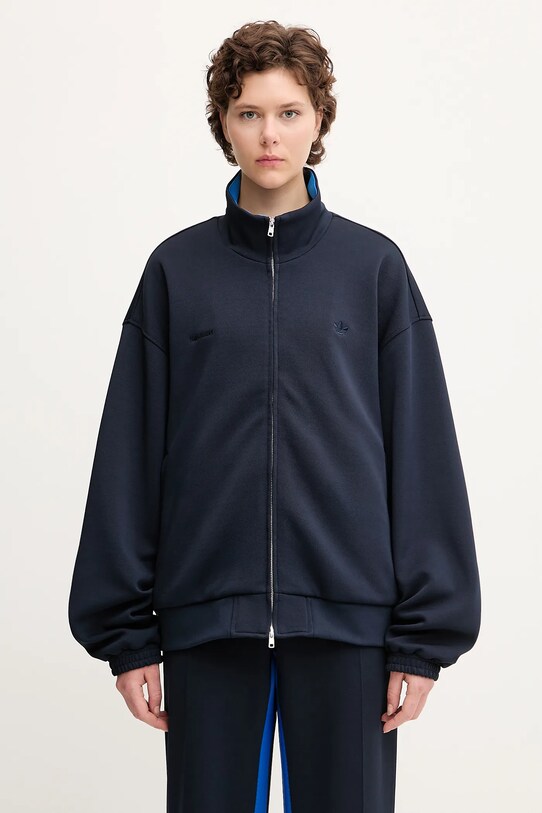 Μπλούζα adidas Originals x WB Pique Pique απλό σκούρο μπλε JM8213