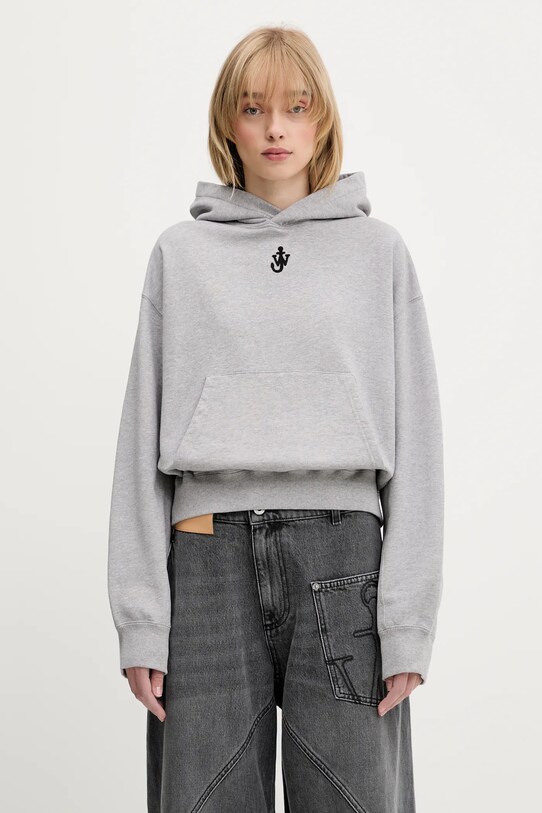JW Anderson bluza bawełniana Anchor Embroidery Cropped