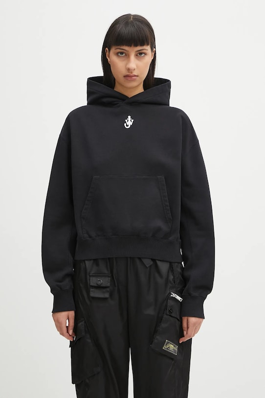 Βαμβακερή μπλούζα JW Anderson Anchor Embroidery Cropped