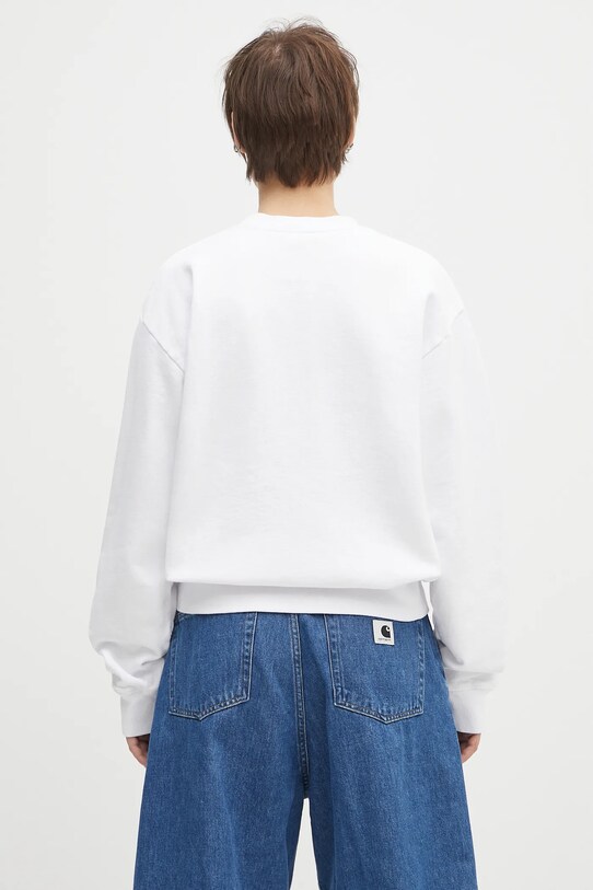 Odzież Sporty & Rich bluza bawełniana California Emblem Crewneck ST071606508WH01 biały