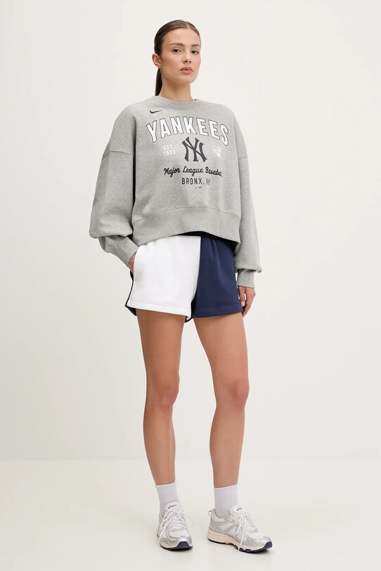 Nike bluză New York Yankees 01D7.CY51.NK.H3K gri SS25