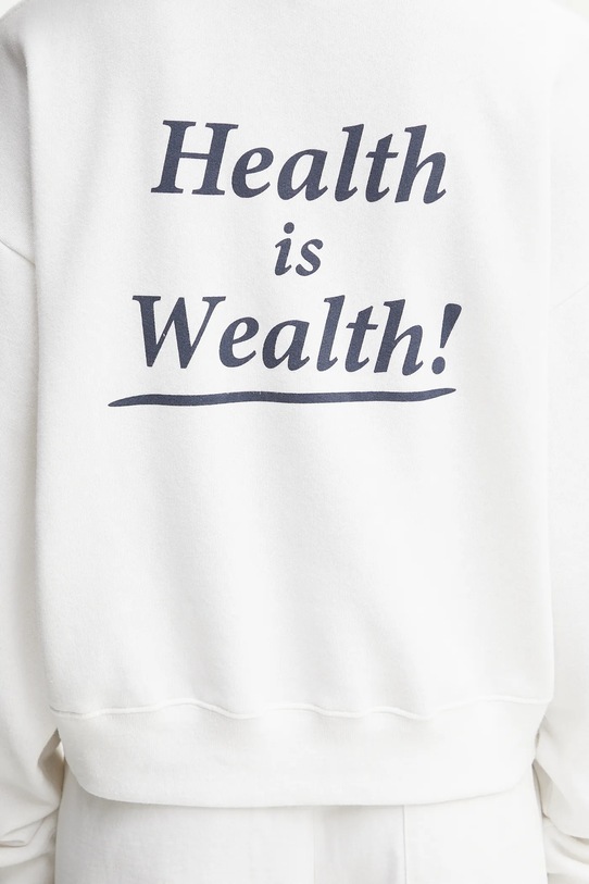 Sporty & Rich bluza Health Is Wealth Soft Cropped ST085625006WH01 biały