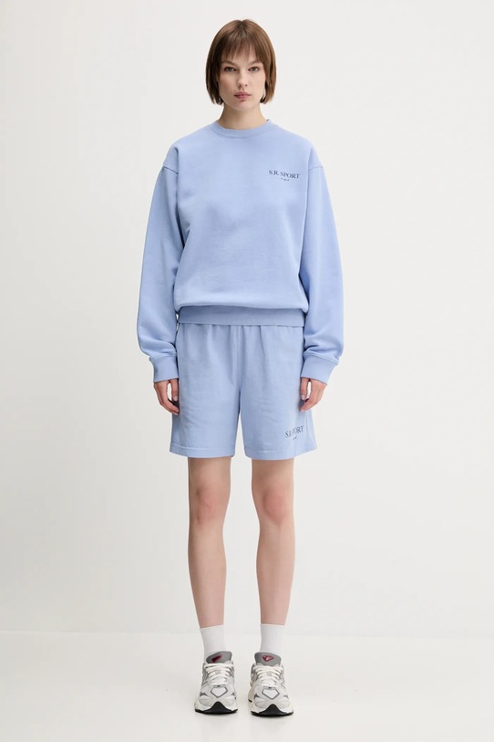 Pamučna dukserica Sporty & Rich Wimbledon ST071612201BL59 plava