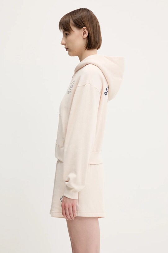 Sporty & Rich sweatshirt Bh Riding Club Soft Cropped Zip ST083626255CR01 beige SS25