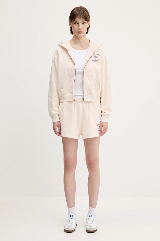 Sporty & Rich sweatshirt Bh Riding Club Soft Cropped Zip ST083626255CR01