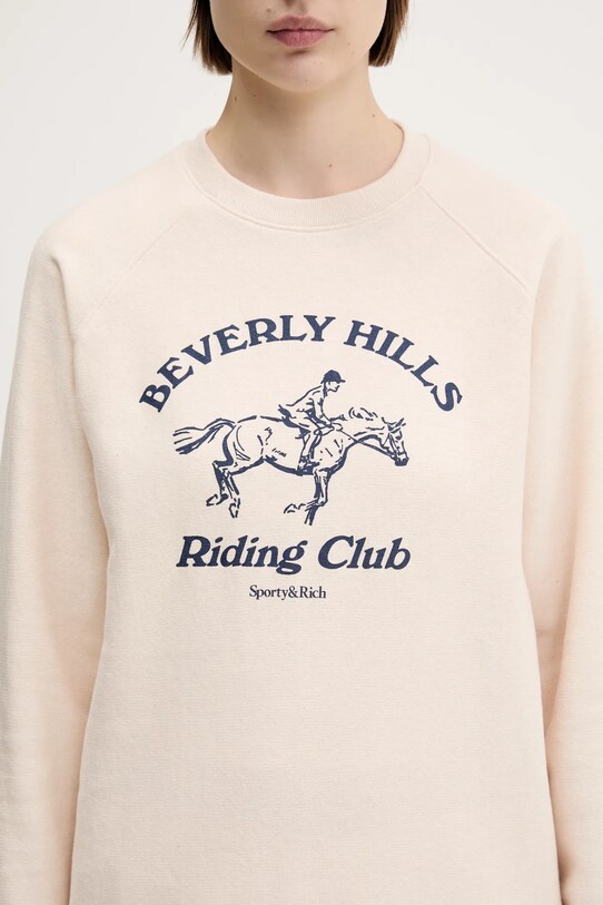 Sporty & Rich bluza Bh Riding Club Soft beżowy ST082626255CR01