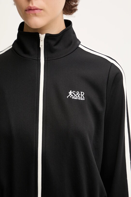 Mikina Sporty & Rich Sr Runner Elio Track černá JA059622139BA01