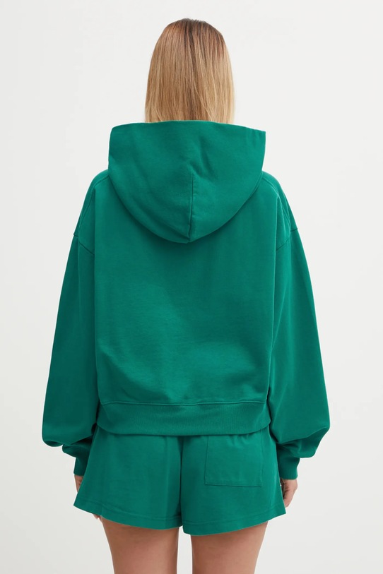 Ρούχα Βαμβακερή μπλούζα Sporty & Rich Crown Tennis Embroidered Cropped ST074621426GR03 πράσινο