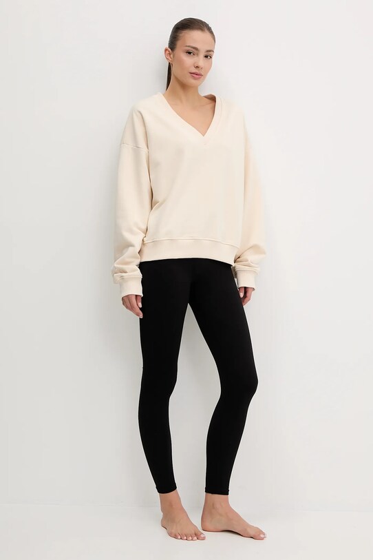 JOYINME bluza sportowa V-Essence Bluza.V.Essence beżowy SS25
