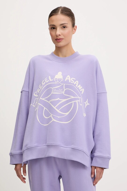 Mikina JOYINME Kind Precel Asana bez kapucne fialová Bluza.Kind.Precel